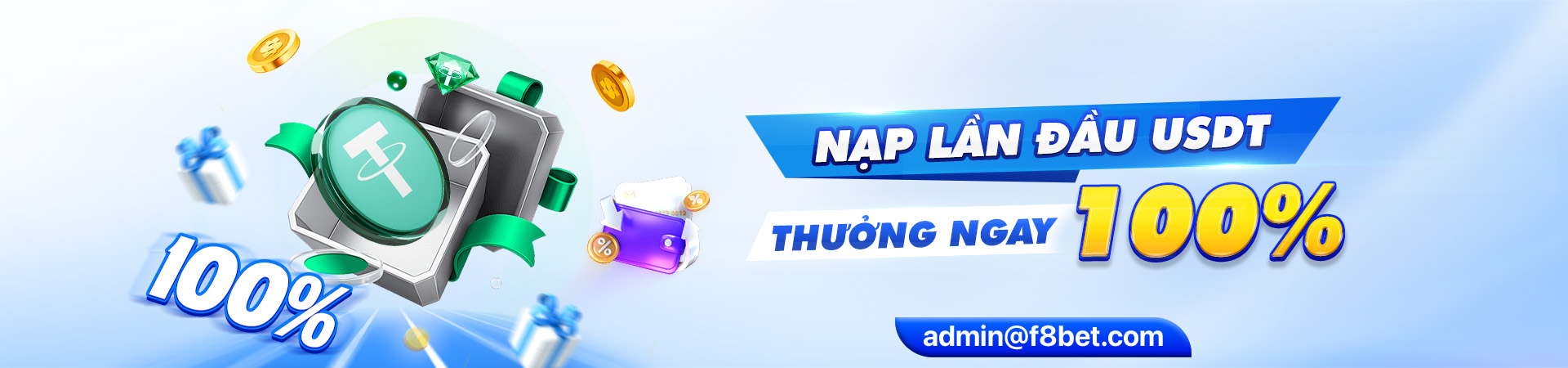 nạp tiền f8bet lần đầu bằng usdt nhận ưu đãi lớn